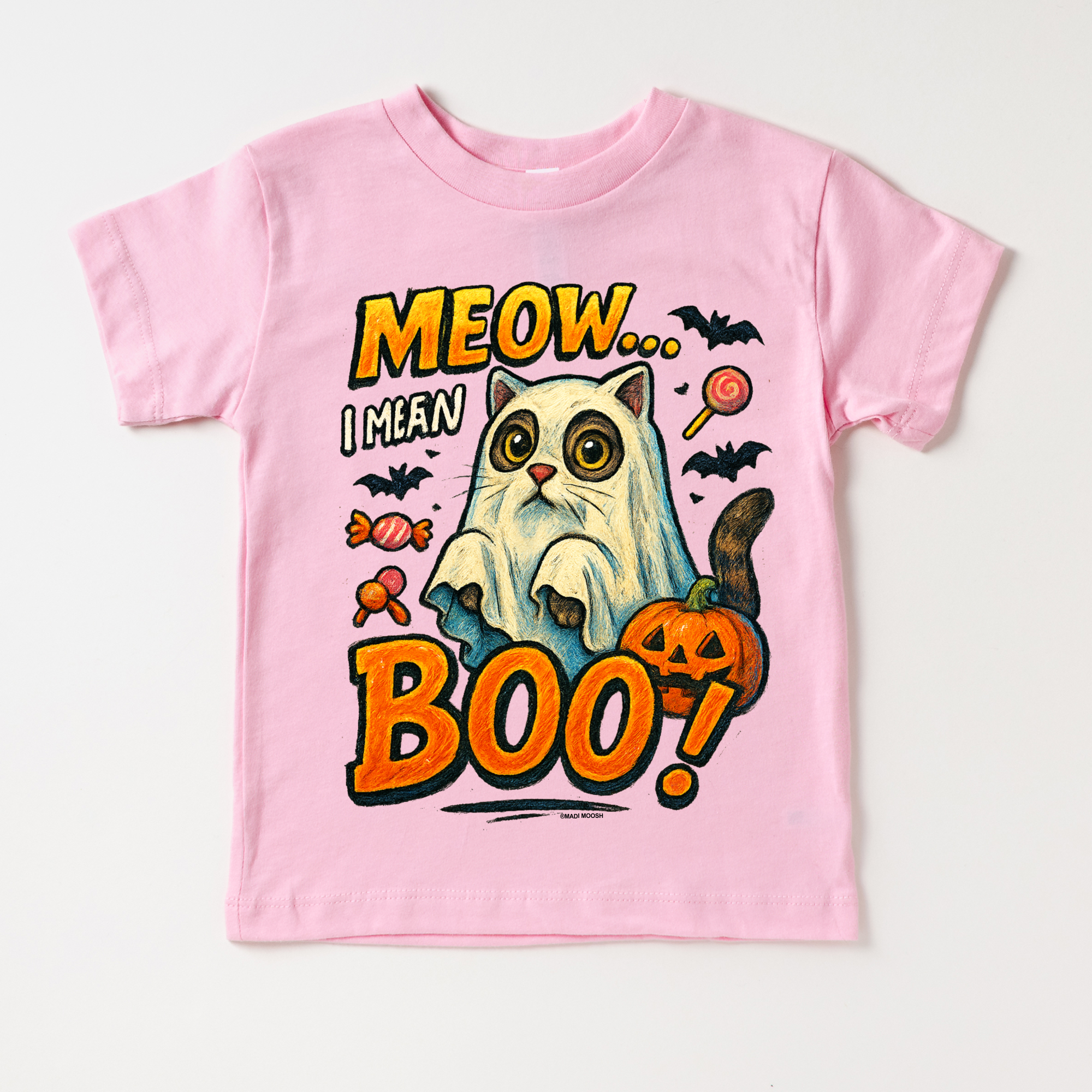 Meow.. I Mean Boo Halloween Cat Shirt - Halloween Tee