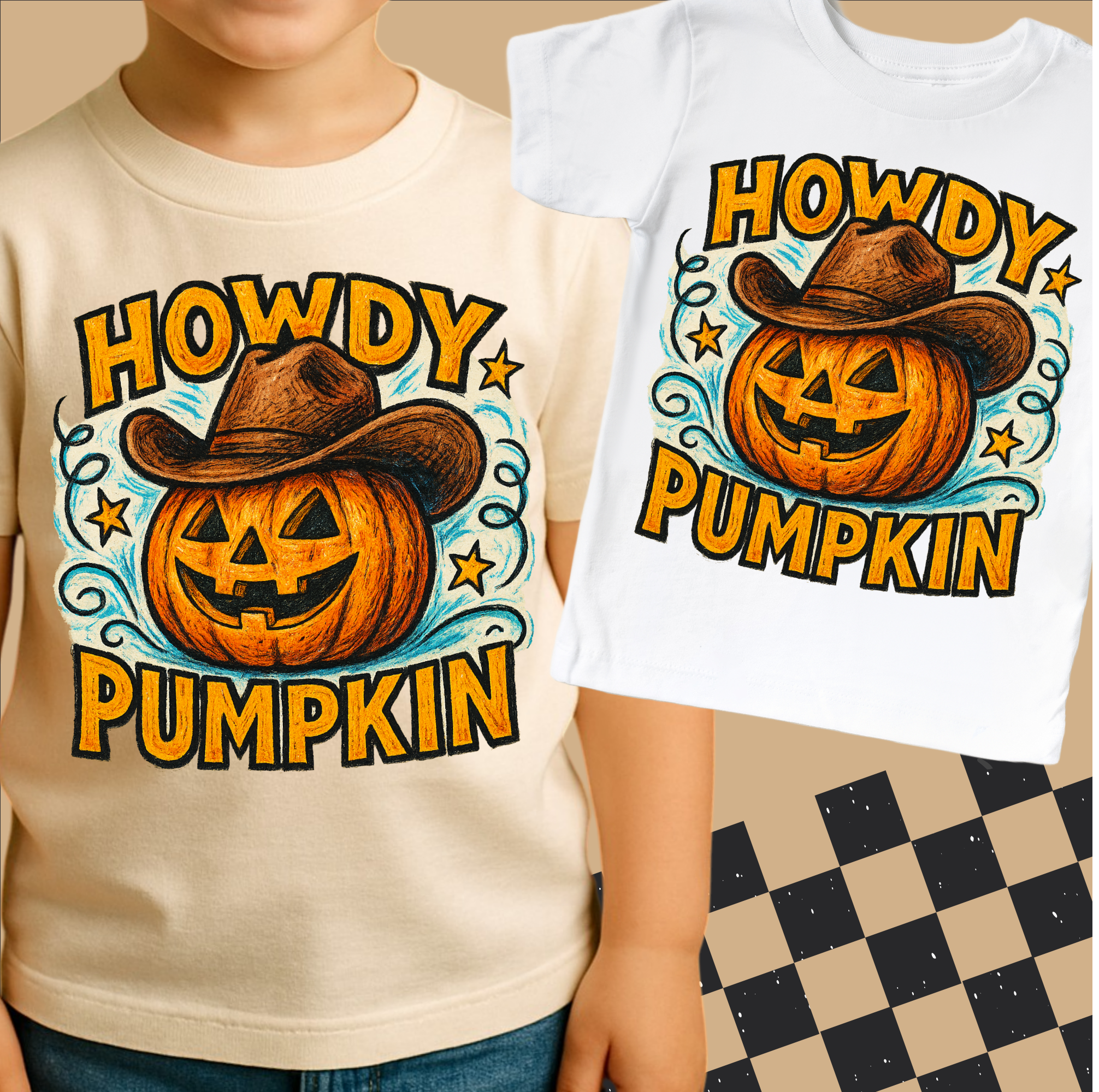 Howdy Pumpkin Western Halloween Shirt - Halloween Tee