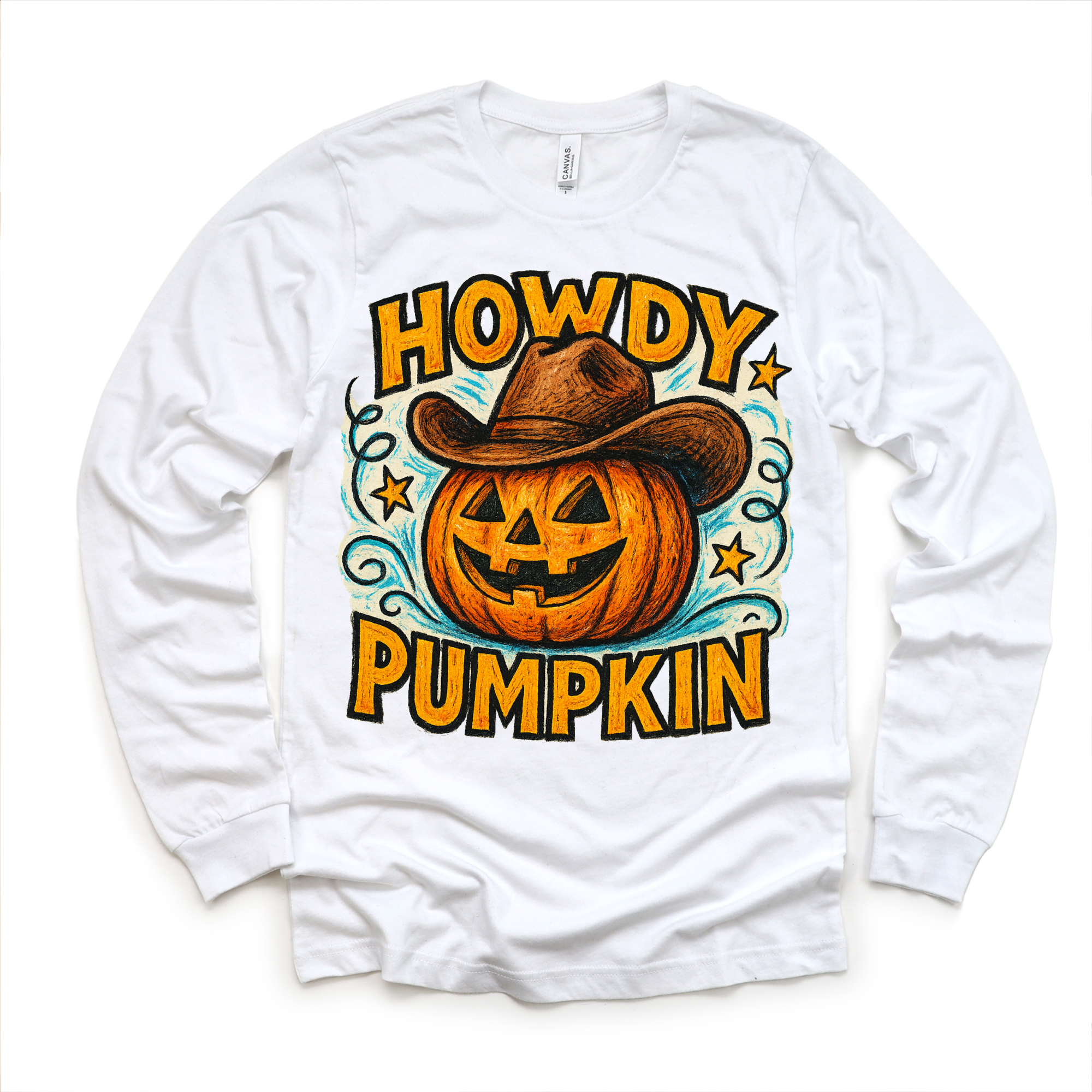 Howdy Pumpkin Western Halloween Shirt - Halloween Tee