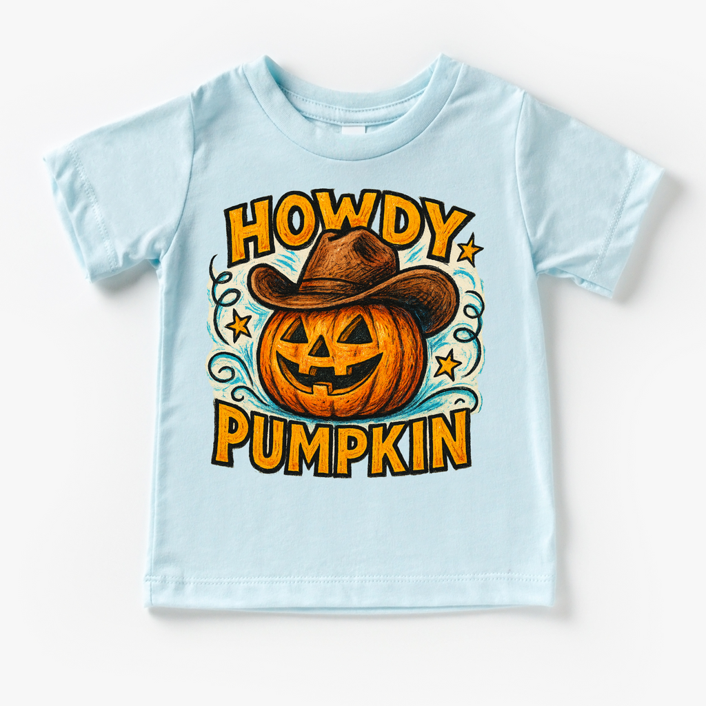 Howdy Pumpkin Western Halloween Shirt - Halloween Tee