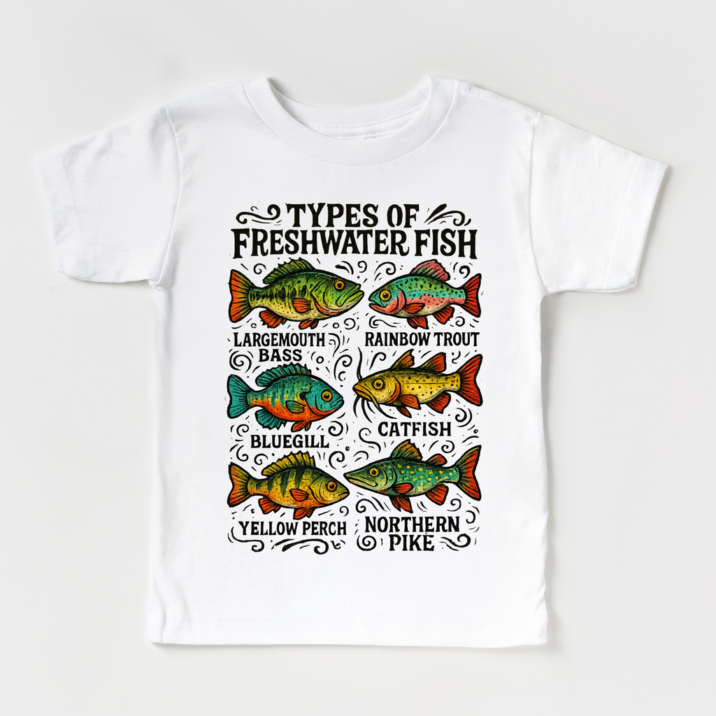Types Of Freshwater Fish Shirt - Fishing Tee