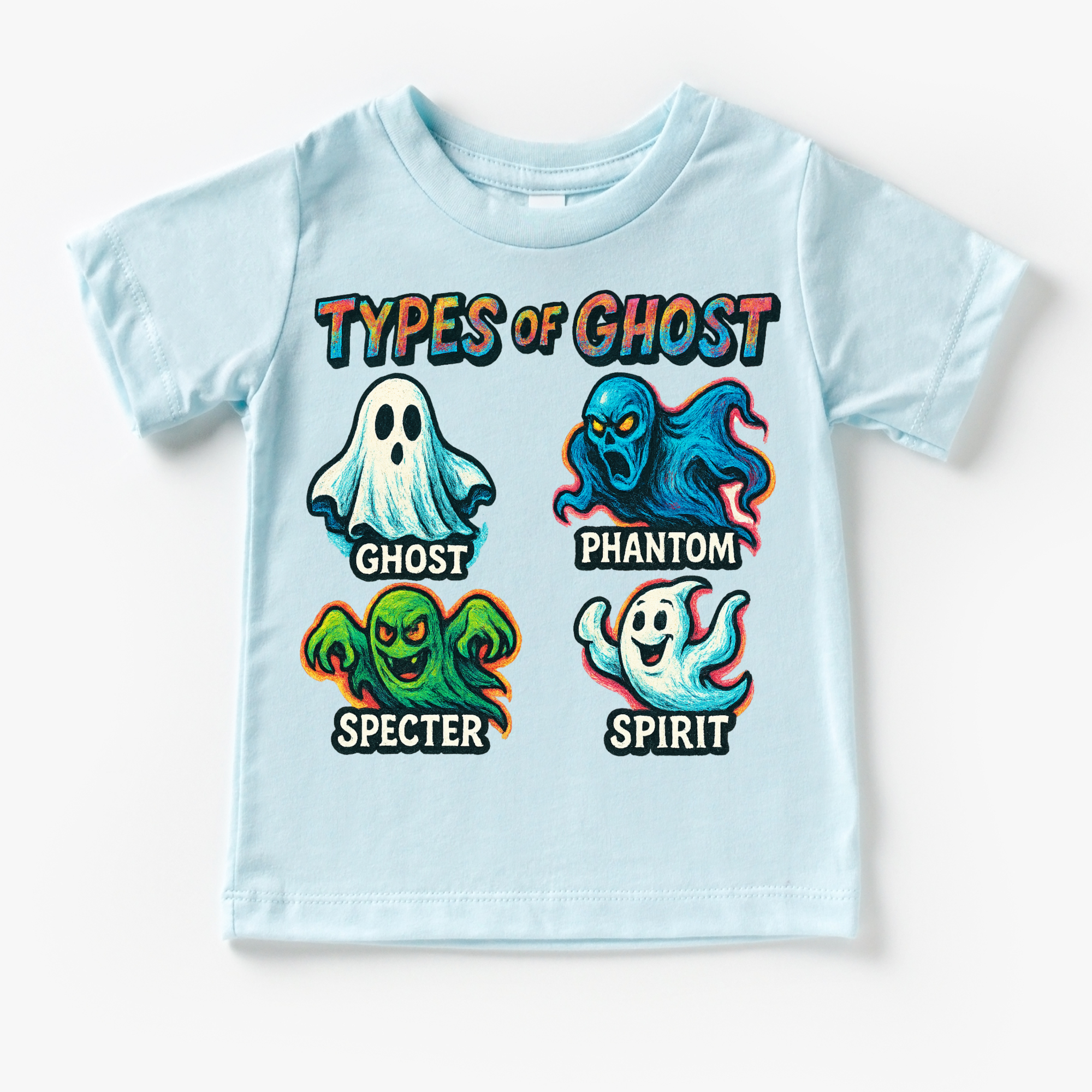 Types Of Ghost Halloween Shirt - Halloween Tee