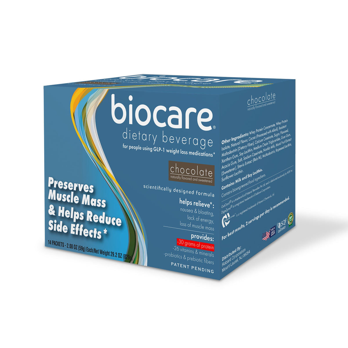 30G Protein Chocolate Biocare Dietary Beverage (14-Servings)