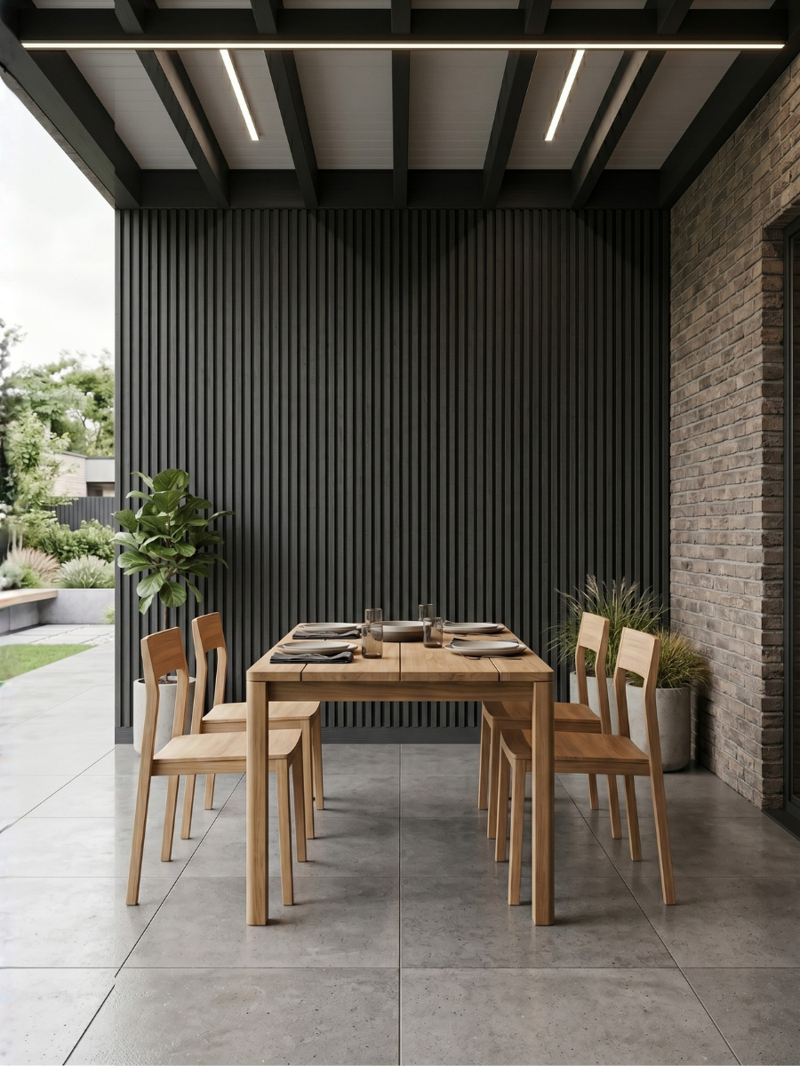 Black Composite Wide Exterior Cladding | 5 PC/Box (32 sq ft)