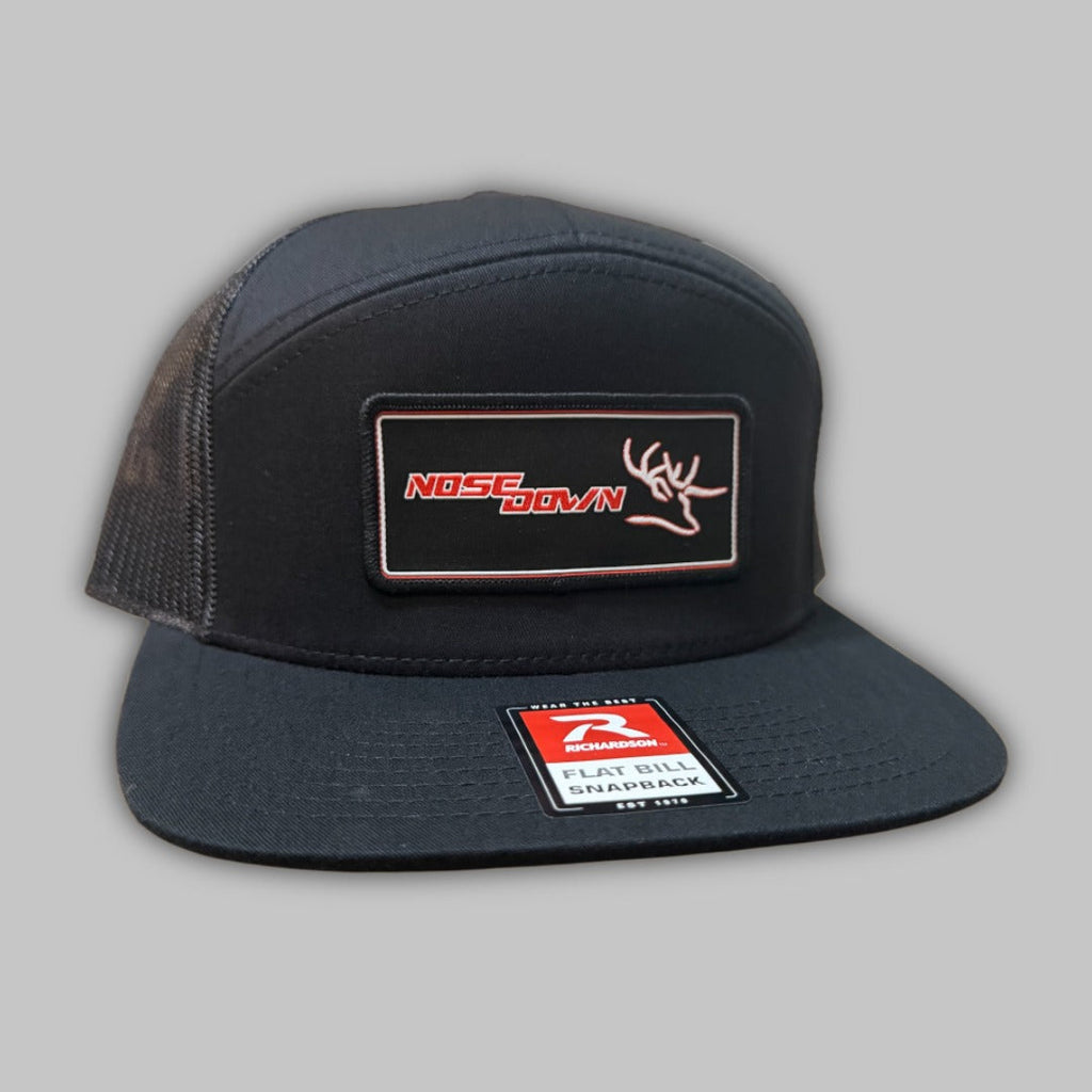 Black Red Woven 7 Panel