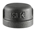 Black 1-1/4" Cap