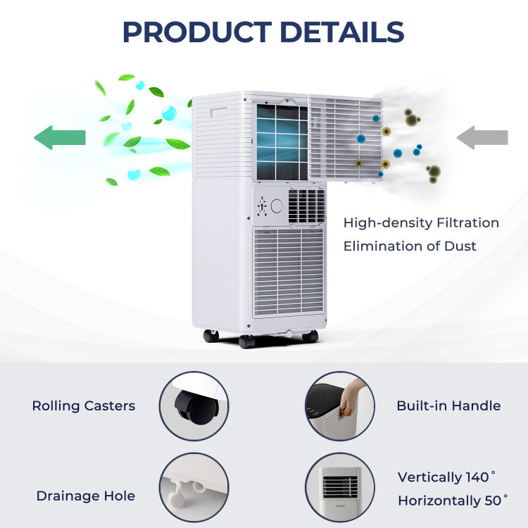 10000 BTU Air Cooler with Fan and Dehumidifier Mode
