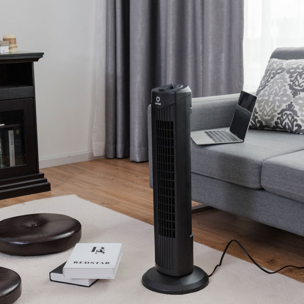 Fantask 35W 28 Inch Quiet Bladeless Oscillating Tower Fan
