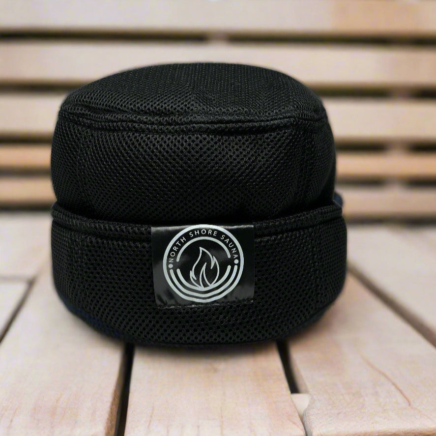Japanese style mesh sauna hat