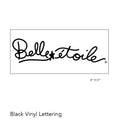 Wall & Showcase Lettering