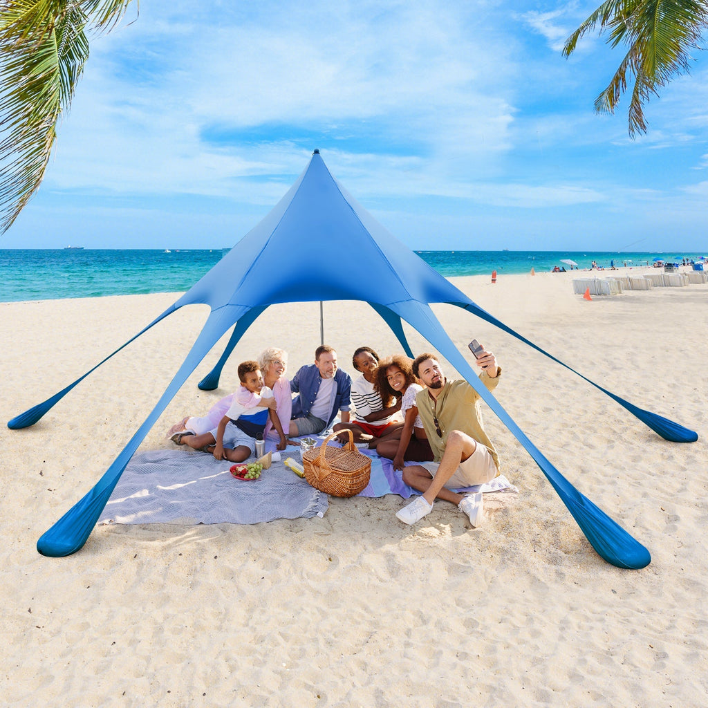 20 x 20 Feet Beach Canopy Tent with UPF50+ Sun Protection and Shovel