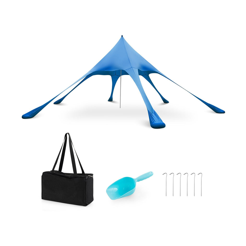 20 x 20 Feet Beach Canopy Tent with UPF50+ Sun Protection and Shovel