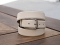 Maurice Deerskin Belt - Bone