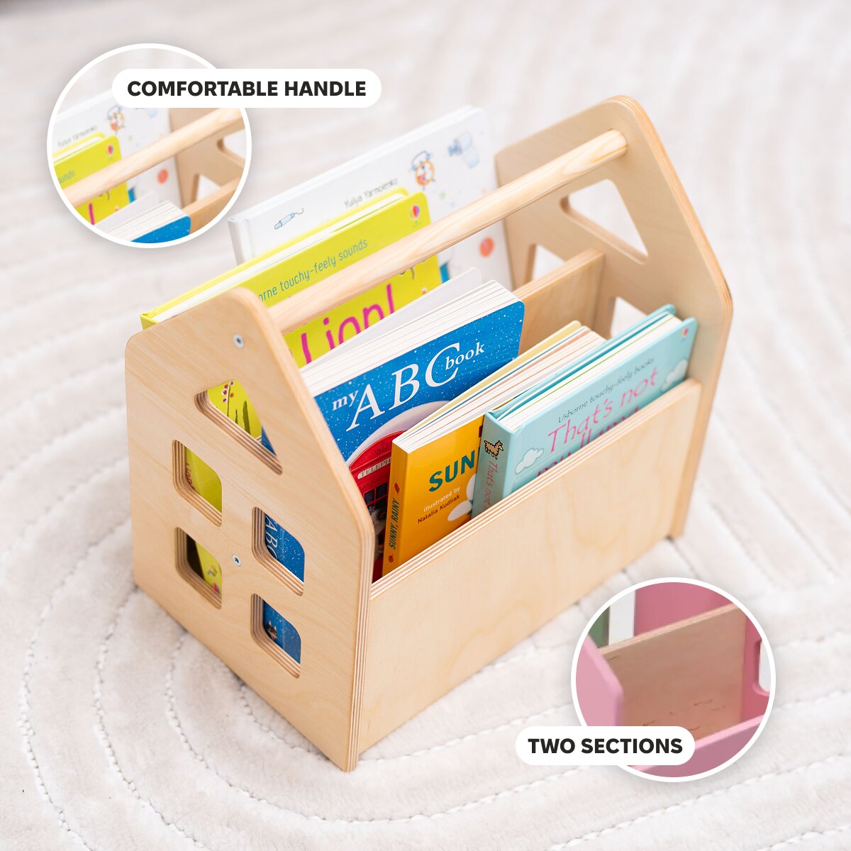 Color Montessori Book Shelves