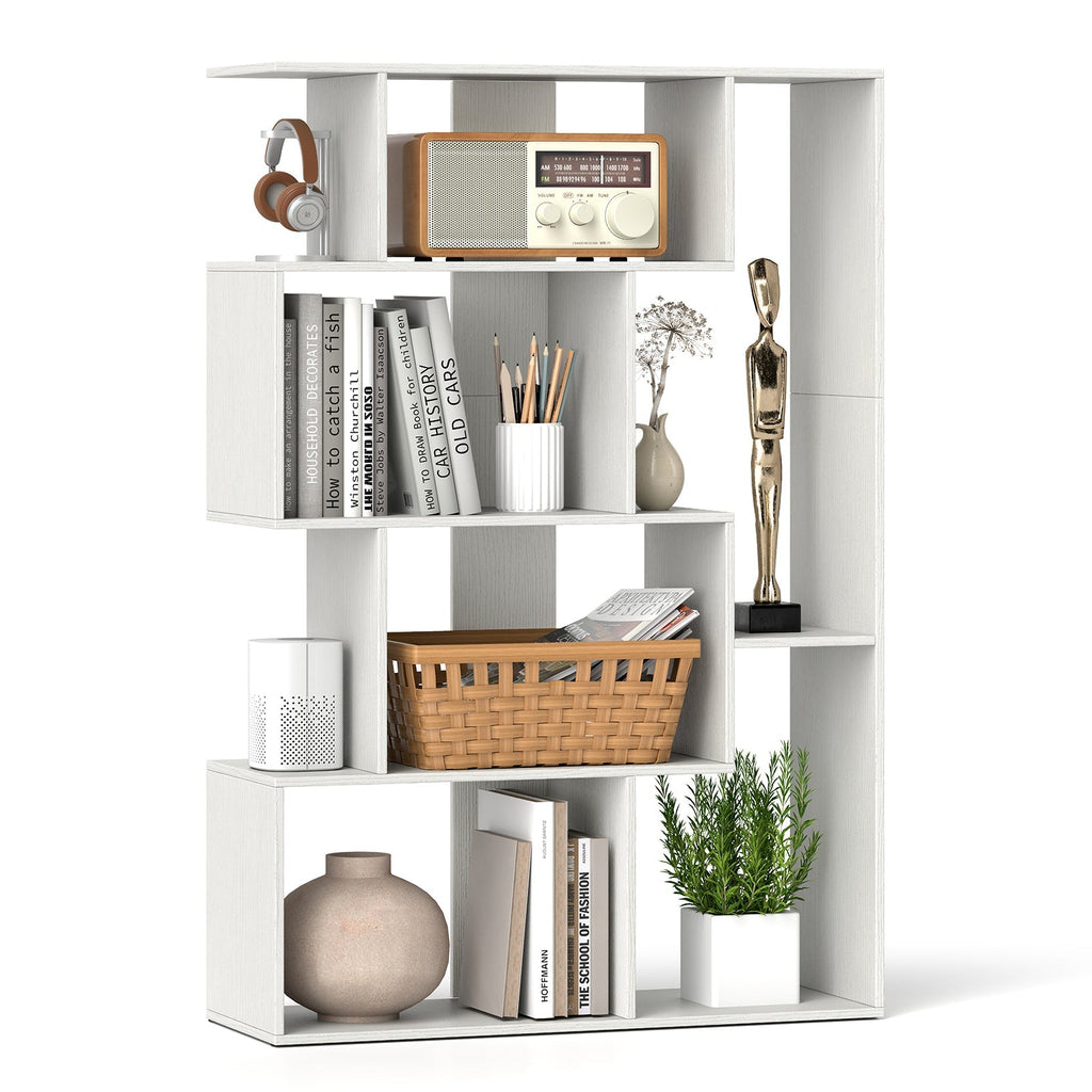 47 Inch 6-Cube Open-back Geometric Bookshelf for Bedroom Living Room