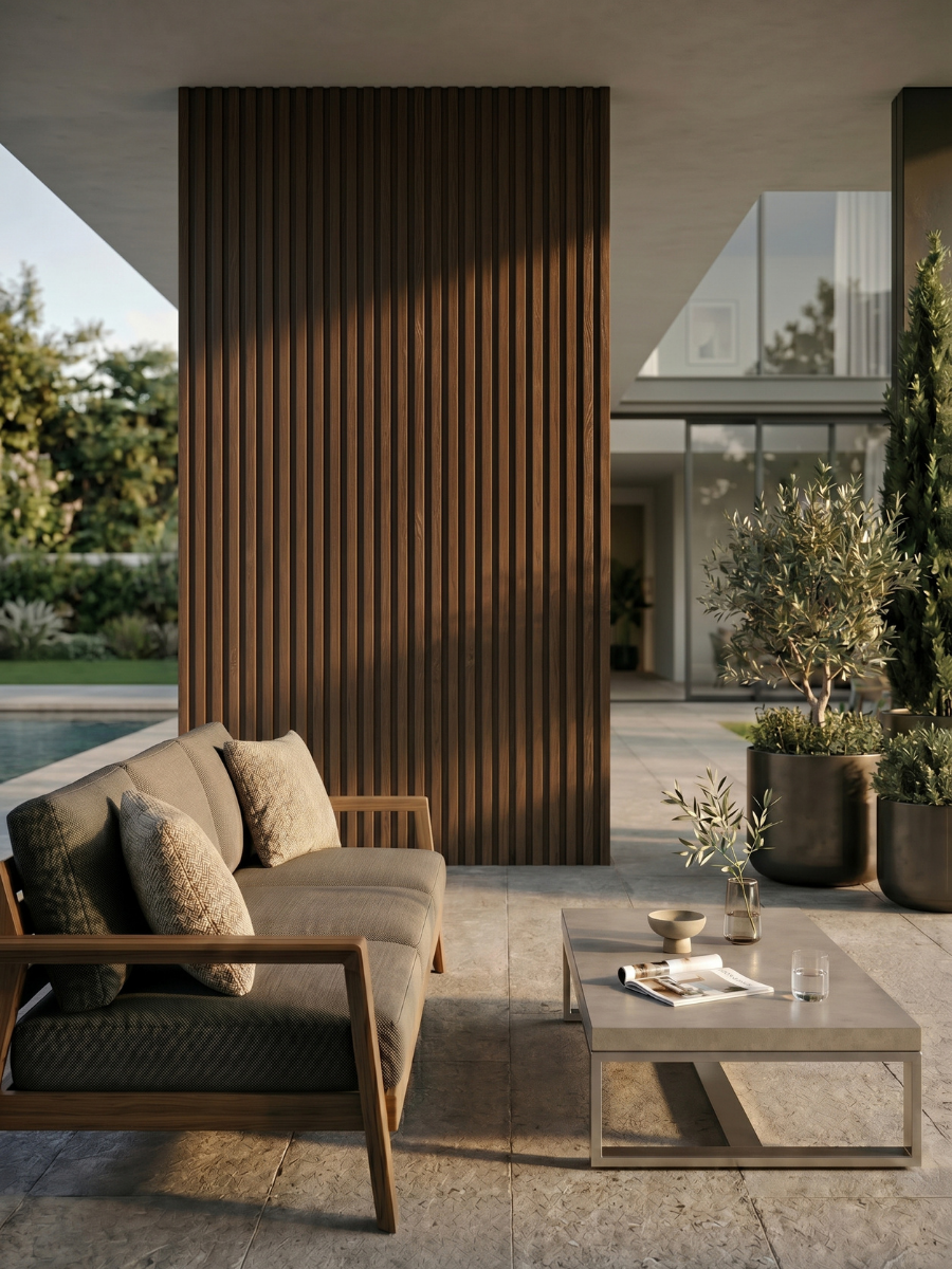 Brown Composite Wide Exterior Cladding | 5 PC/Box (32.7 sq.ft)