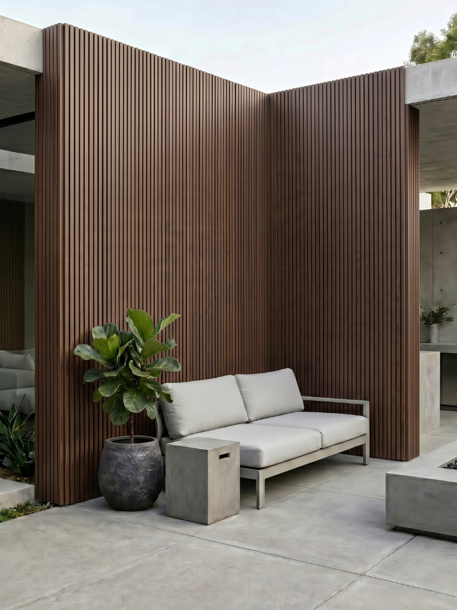 Brown Composite Wide Exterior Cladding | 5 PC/Box (32.7 sq.ft)