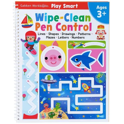 Play Smart Wipe-Clean Pen Control: Ages 3+ - Spiral