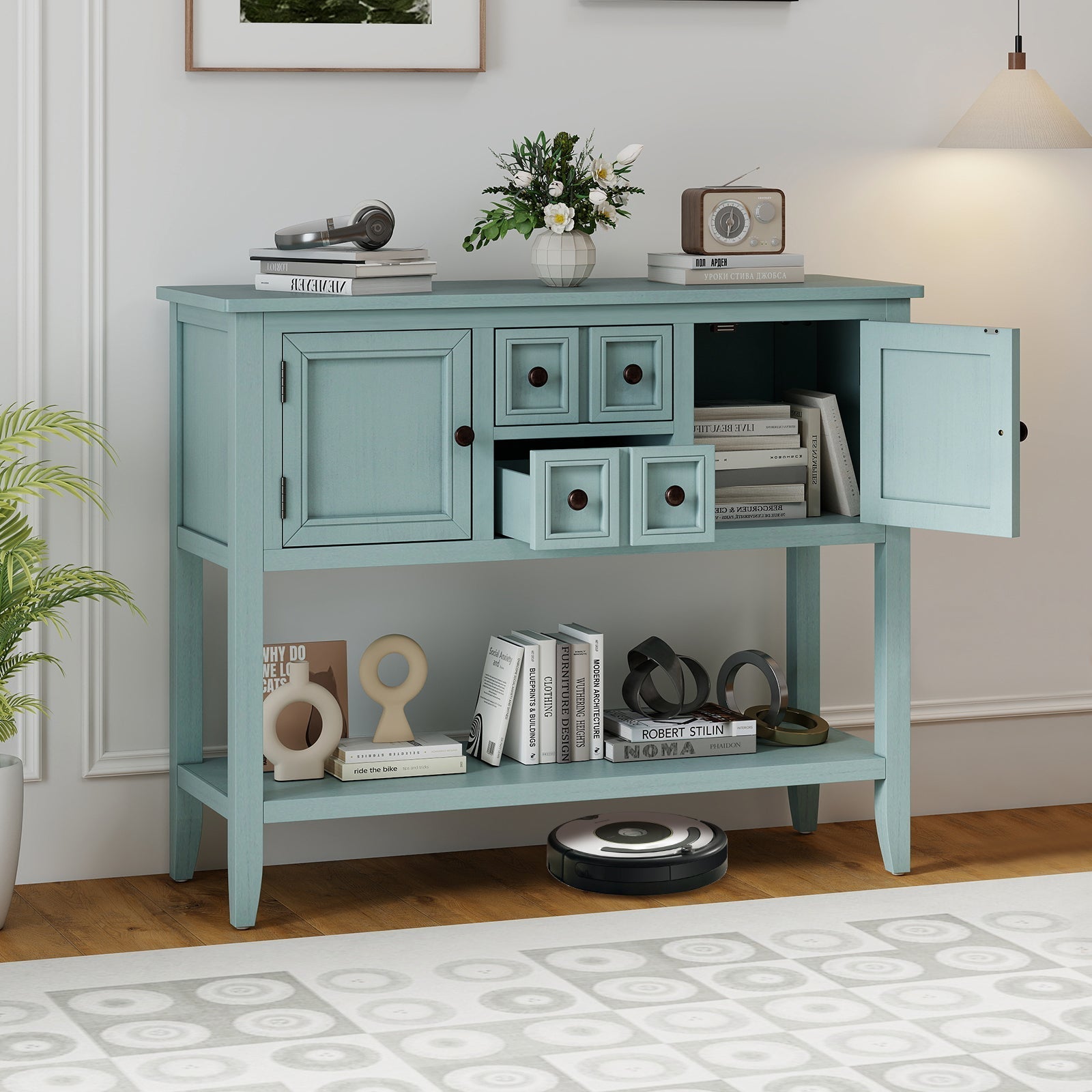 Buffet Sideboard Cabinet with 2 Doors and 2 Drawers