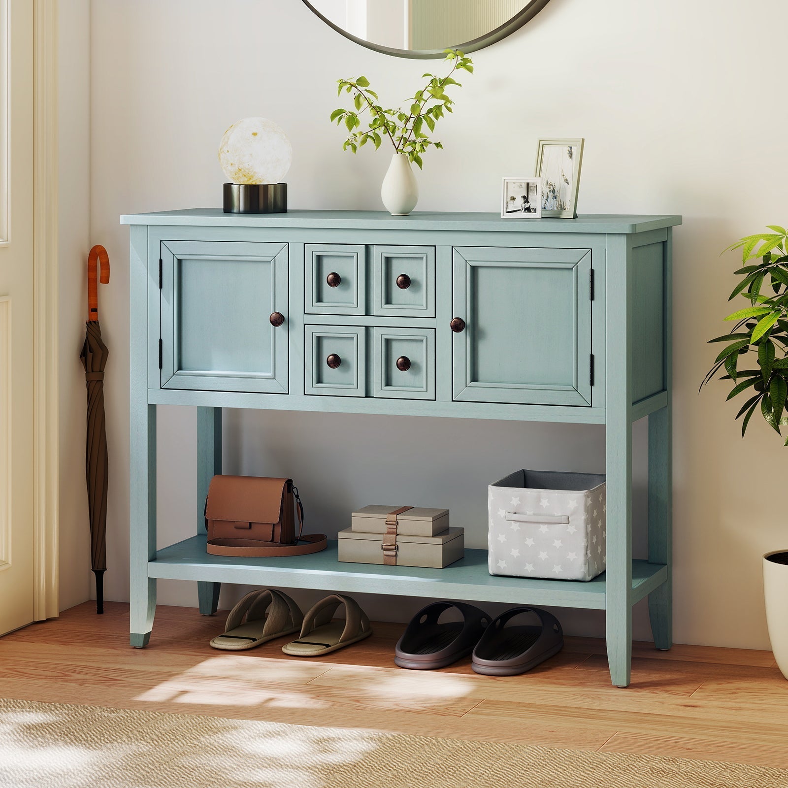 Buffet Sideboard Cabinet with 2 Doors and 2 Drawers