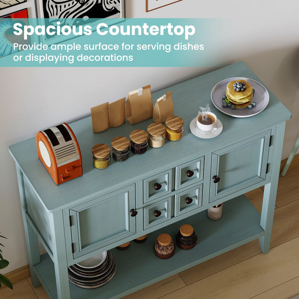 Buffet Sideboard Cabinet with 2 Doors and 2 Drawers