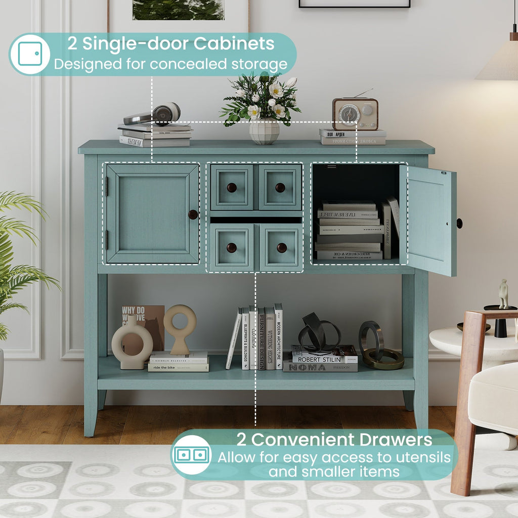 Buffet Sideboard Cabinet with 2 Doors and 2 Drawers