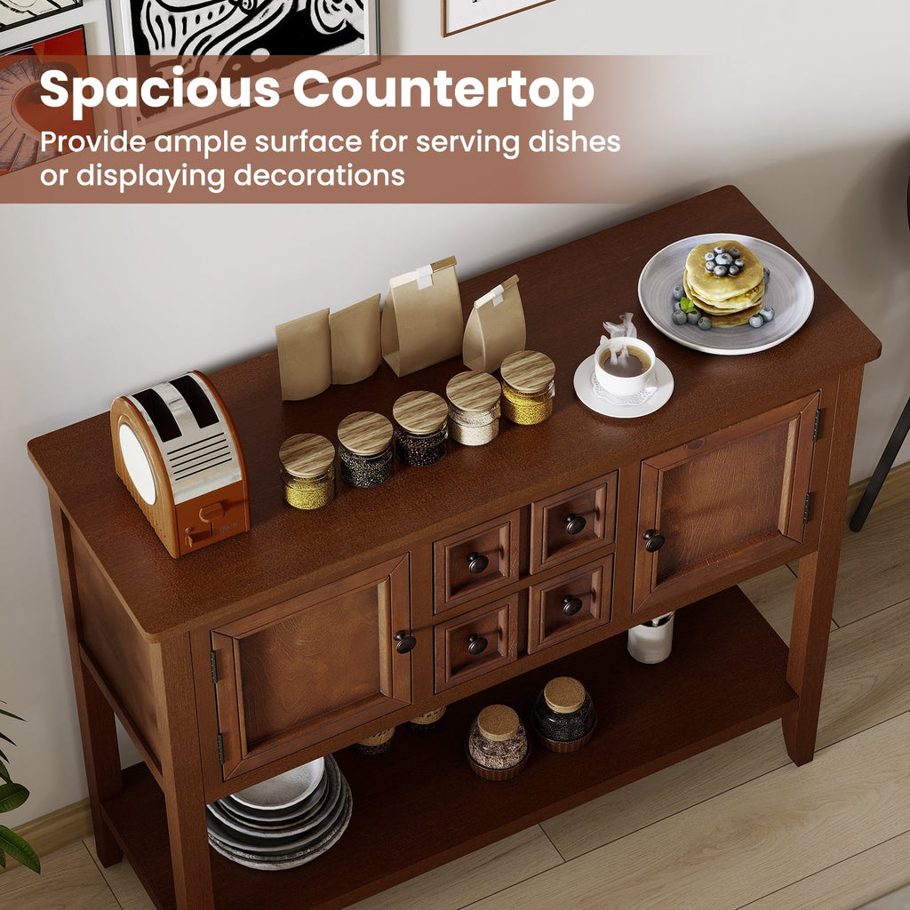 Buffet Sideboard Cabinet with 2 Doors and 2 Drawers