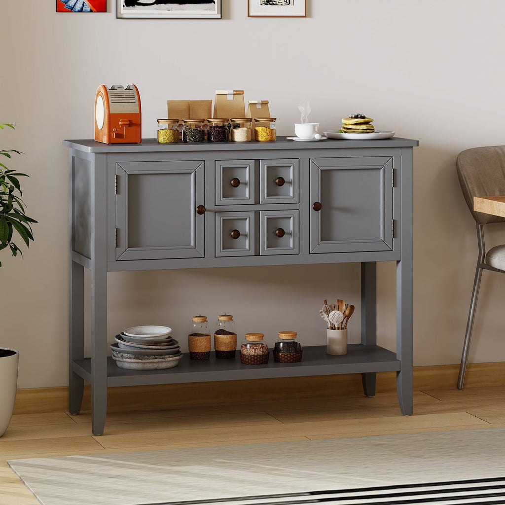 Buffet Sideboard Cabinet with 2 Doors and 2 Drawers