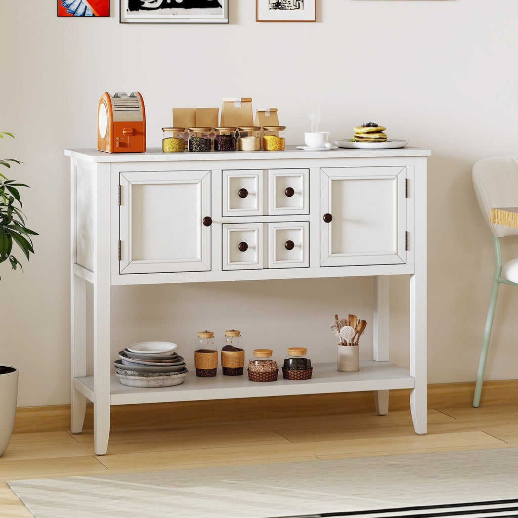Buffet Sideboard Cabinet with 2 Doors and 2 Drawers