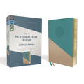Niv, Personal Size Bible, Large Print, Leathersoft, Teal/Gold, Red Letter Edition, Comfort Print - Imitation Leather