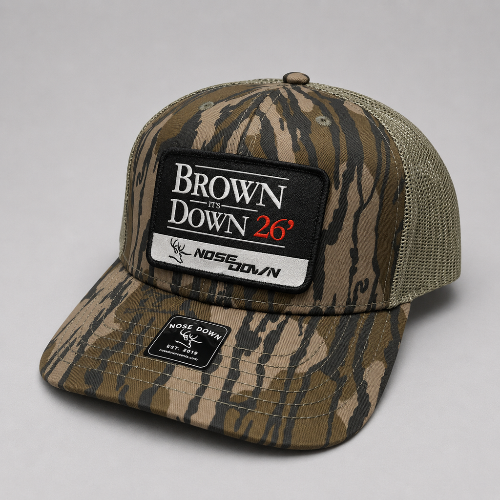 Brown Down 26  Woven Trucker