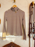 The Turner Top in Brown & White