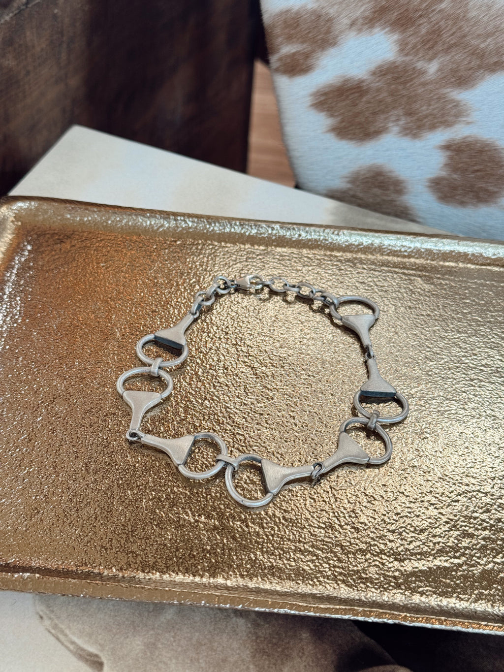 The Sterling Silver Equestrian Snaffle Bit Snap Bracelets
