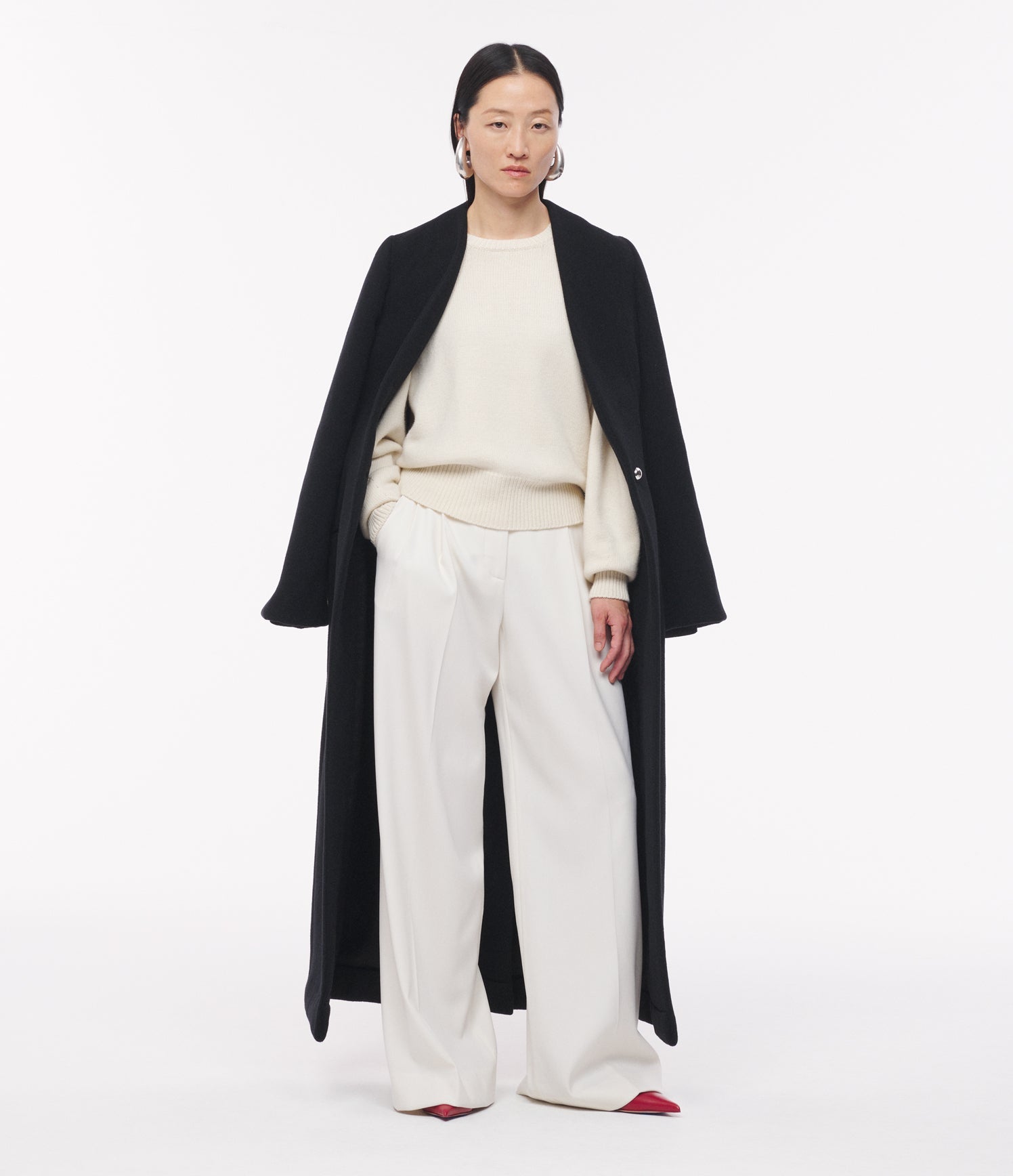 Cashmere Knit Sweatshirt | Ivory