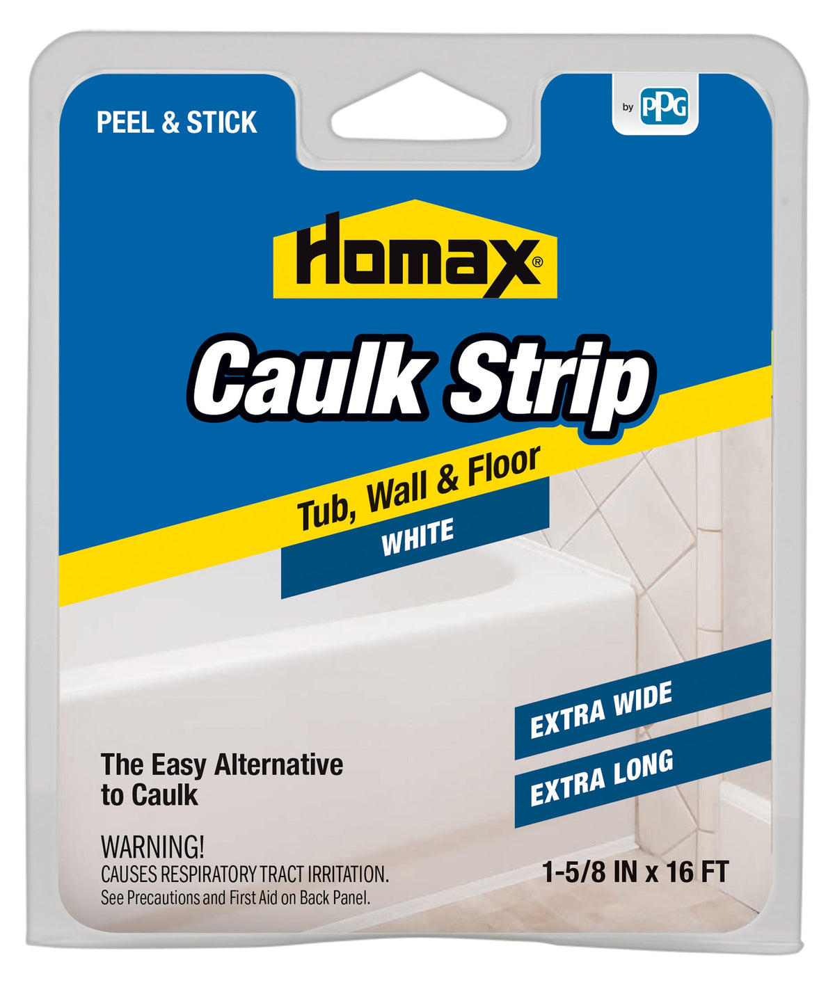 CAULK STRP WHT 1-5/8X16'
