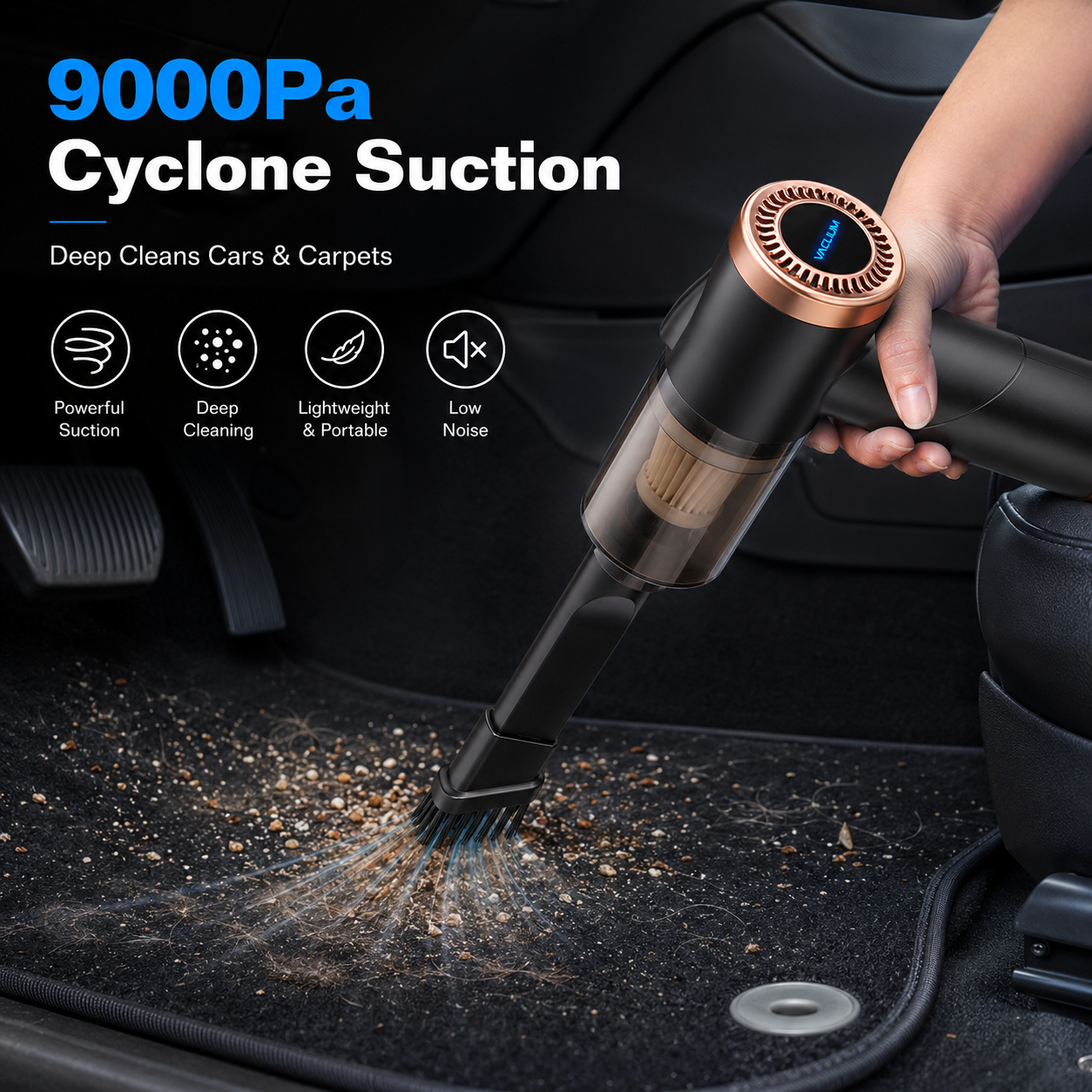 Cordless Handheld Vacuum Cleaner with Searchlight
