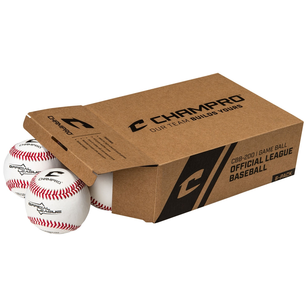 CHAMPRO BASEBALL CBB-200 6 PACK BROWN BOX