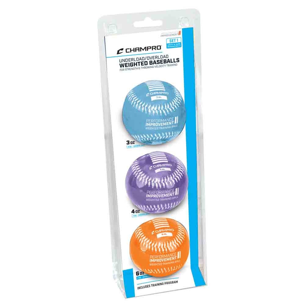 CHAMPRO BASEBALL WEIGHTED TRAINING BASEBALLS