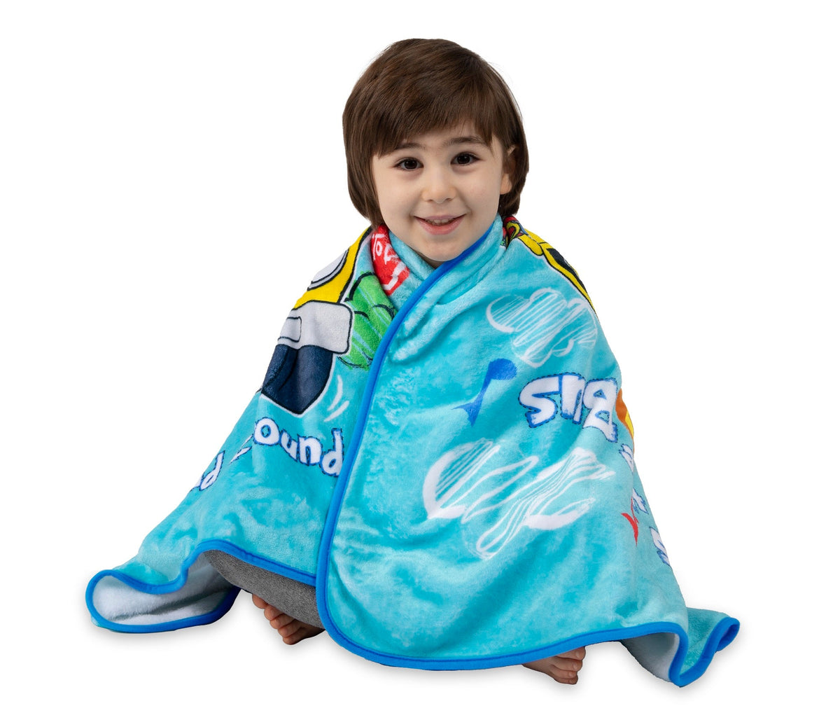 NoJo CoComelon Plush Musical Toddler Blanket  - Plays Wheels on the Bus
