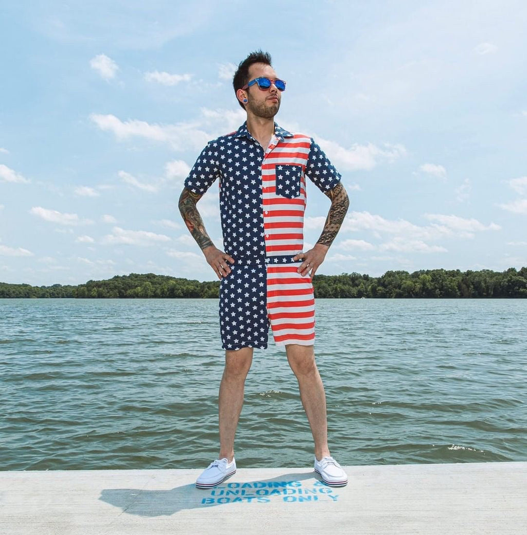 Male Romper - America!