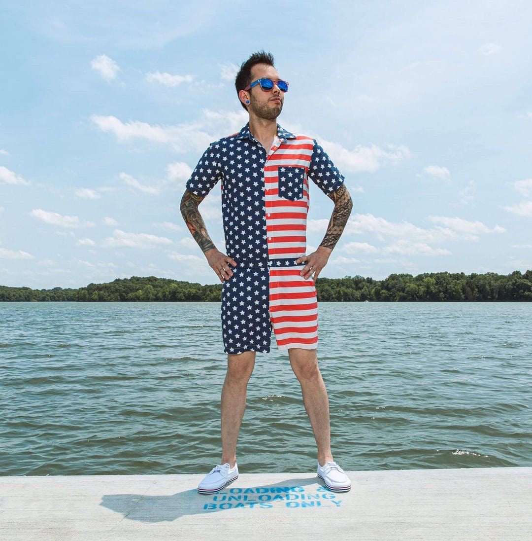 Male Romper - America!