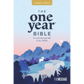 The One Year Bible the Message, Large Print Thinline Edition (Softcover) - Paperback