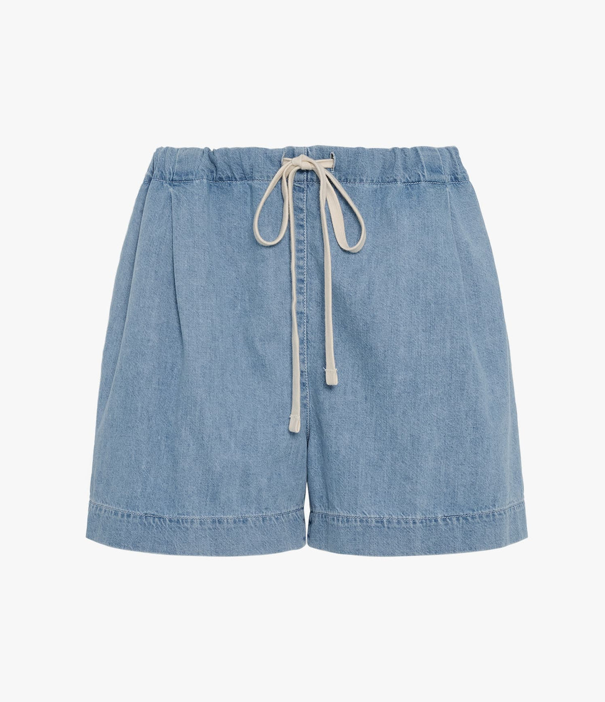 Chambray Drawcord Short | Light Blue Wash