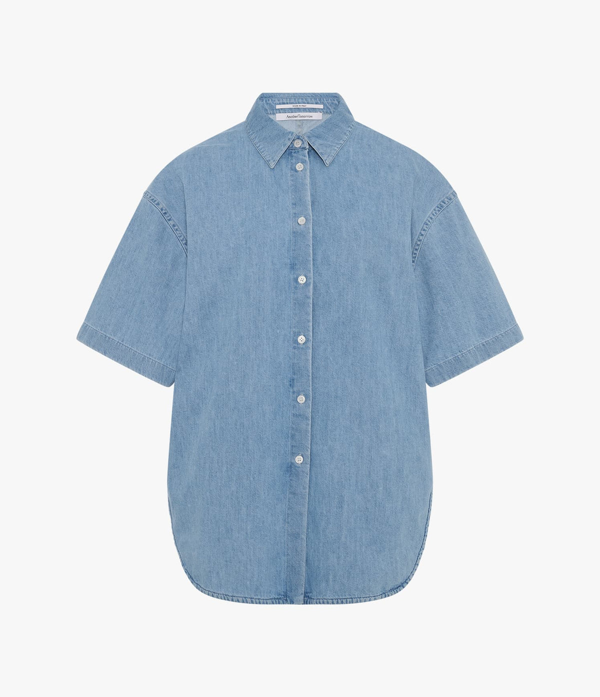 Chambray Short Sleeve Shirt | Light Blue Wash