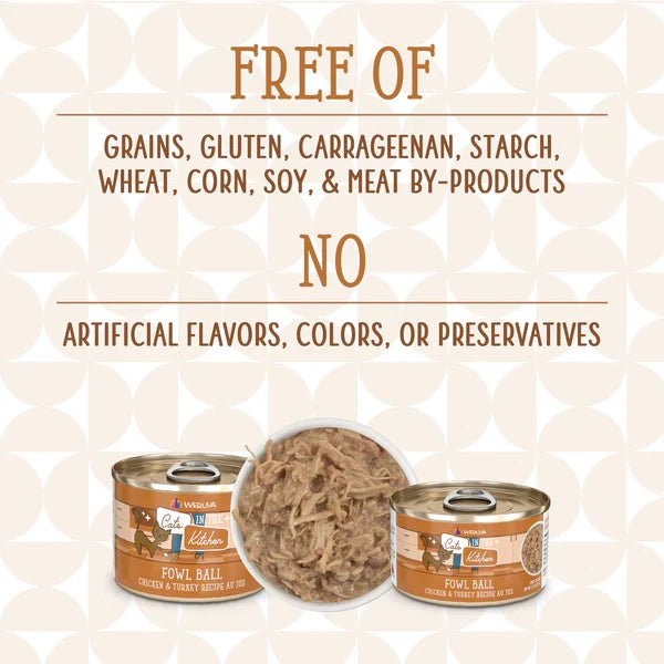 Cats in the Kitchen Fowl Ball Chicken and Turkey Recipe Au Jus