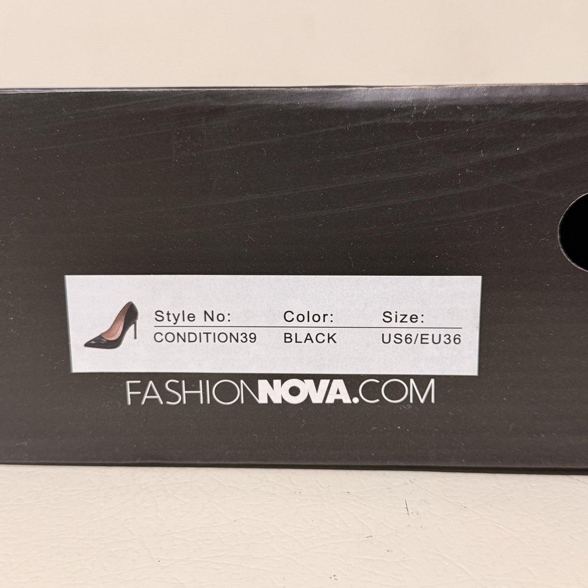 Fashion Nova Always A Classic Stiletto Pumps, Women's US 6, Black