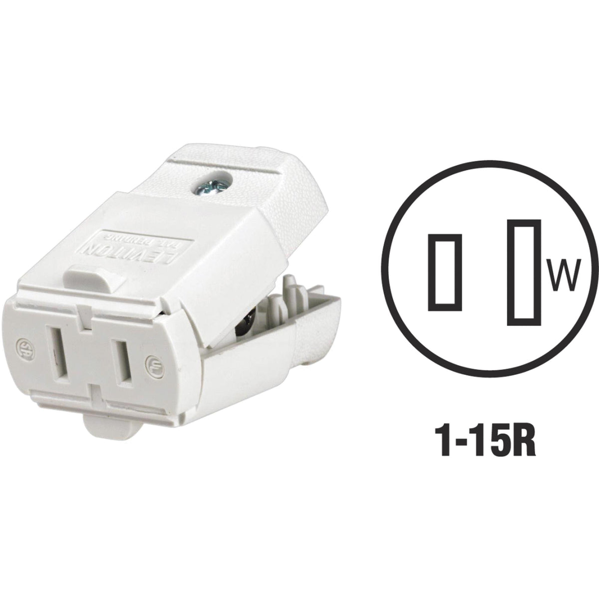 CONNECTOR 2WIRE 15A WHT