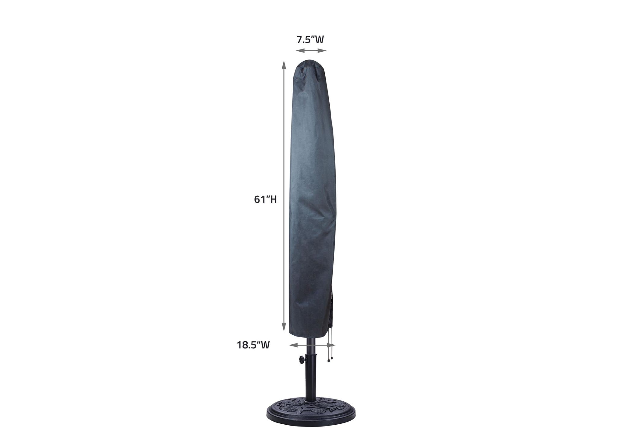 Umbrella Cover Large Market - 11.81''/15.75''Wx60''H - Mercury