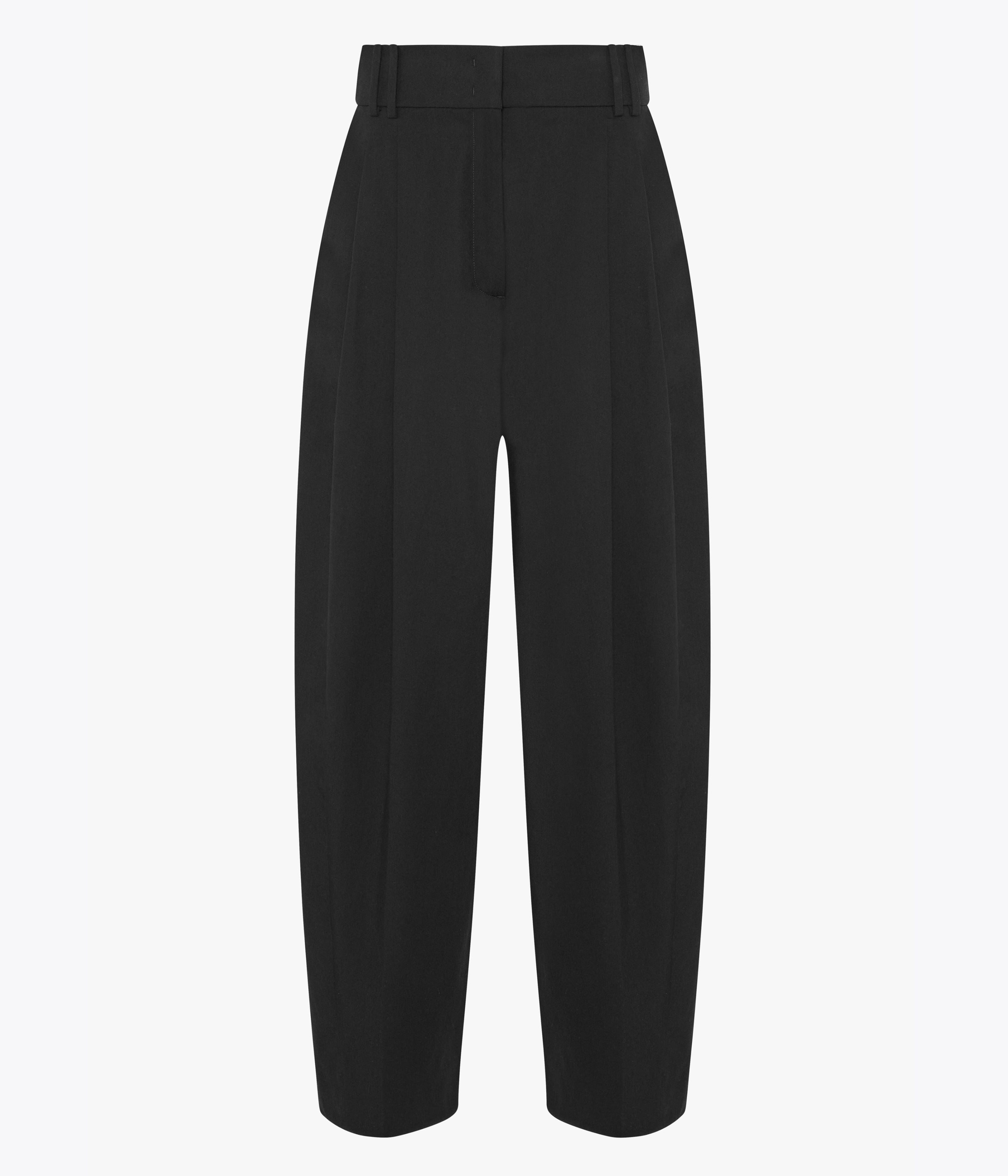 Cropped Tapered Trouser | Black