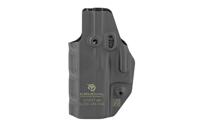 Crucial Concealment Covert IWB |  Inside Waistband Holster |  Ambidextrous |  Kydex |  Black |  Fits Glock 19